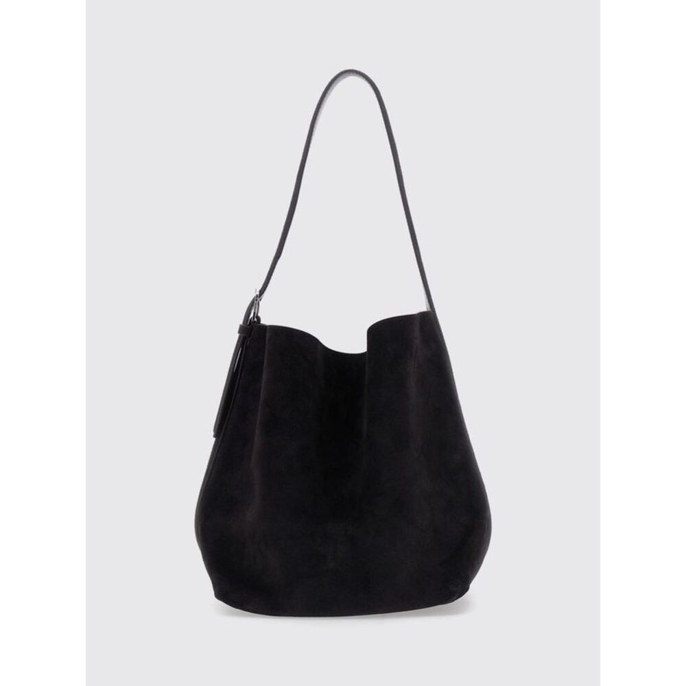 Toteme Women Toteme Suede Calfskin Shoulder Bag With Adjustable Handle